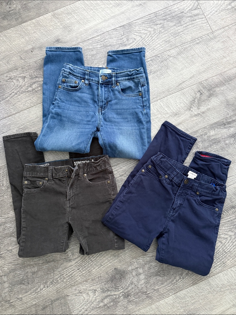 Lot of J.Crew boys pants and jeans blue gray sz 7 years good condition 3 piece